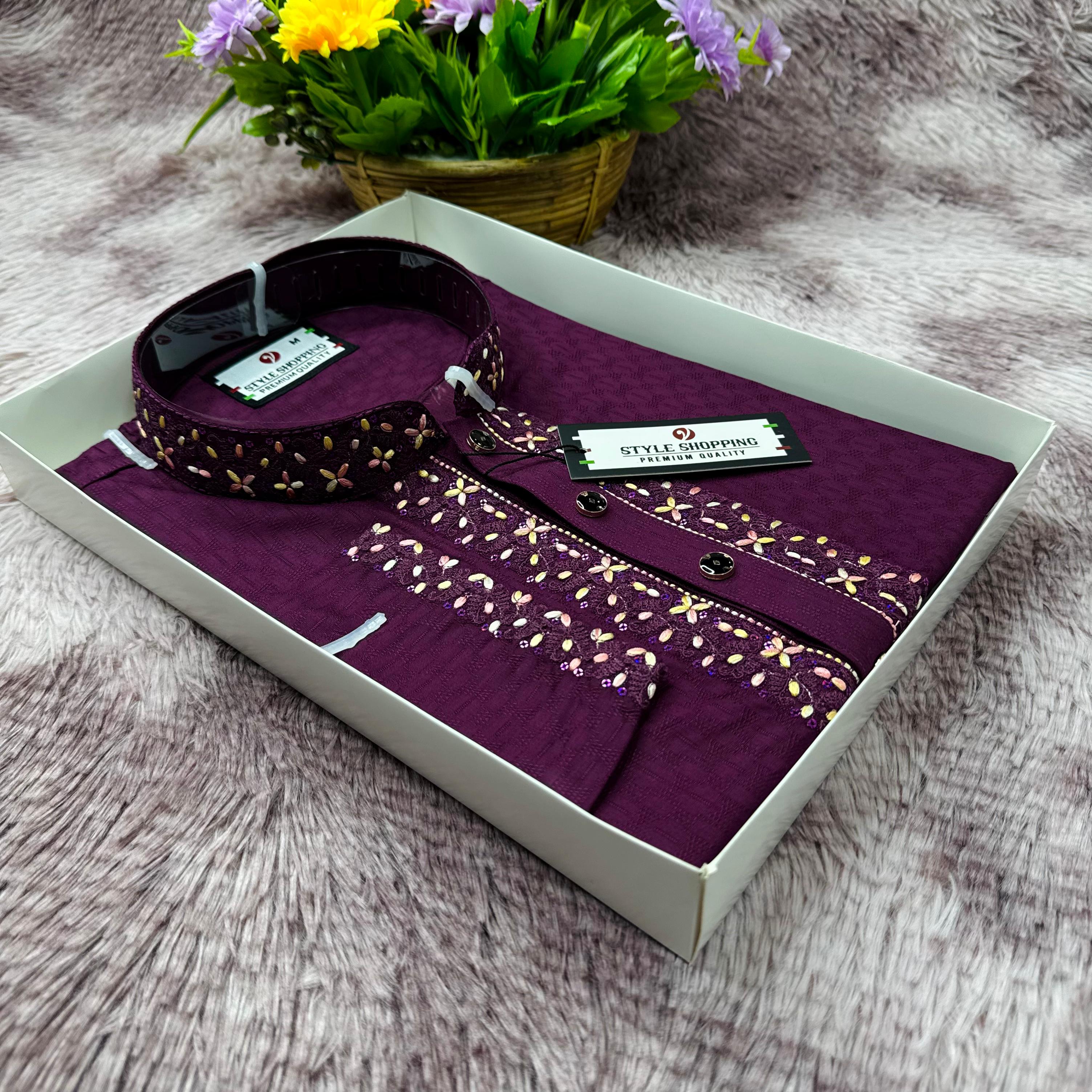 Sequence Embroidery Panjabi ছবি 2