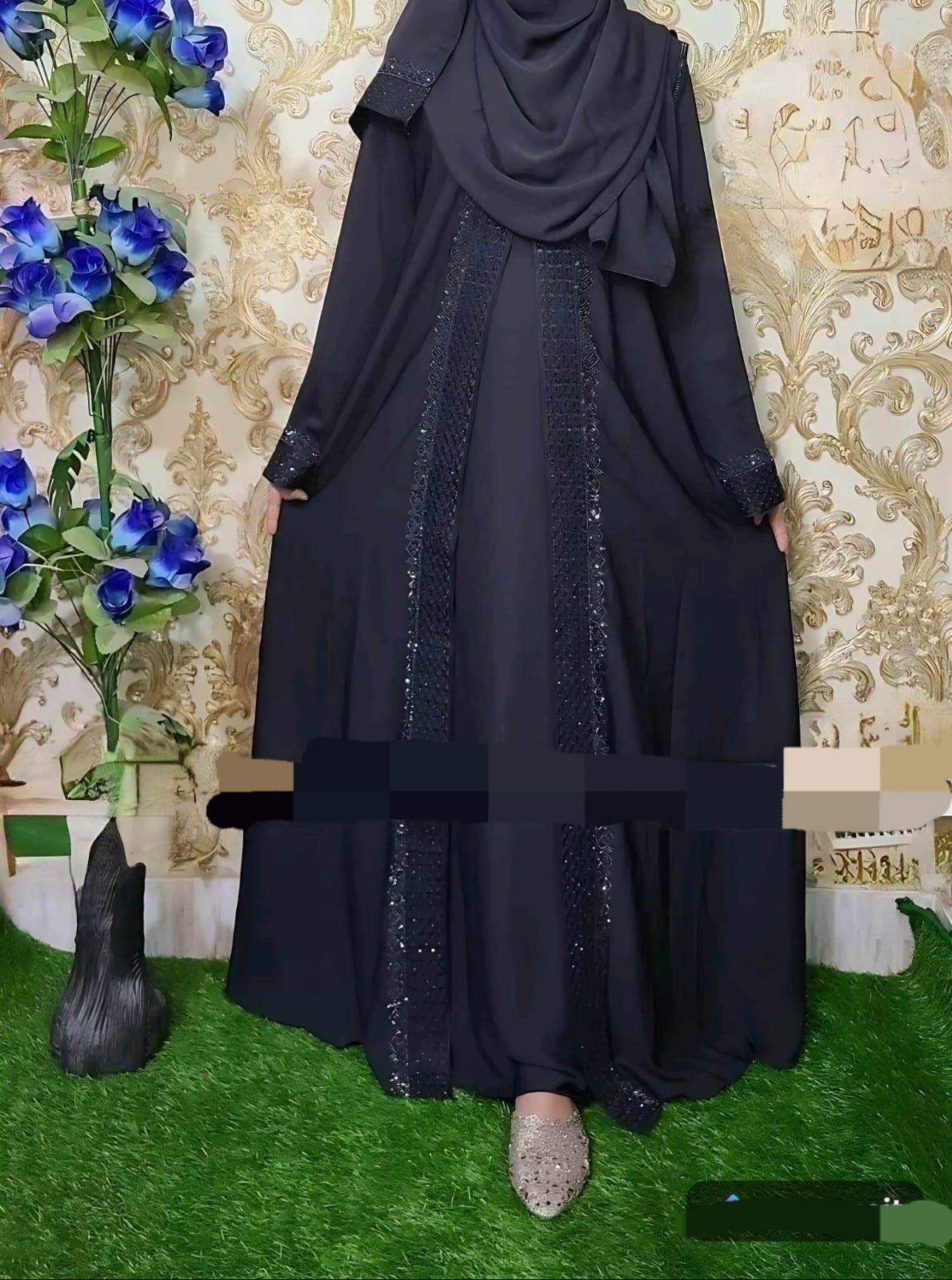 Embroidery Borka with Hijab ছবি 2