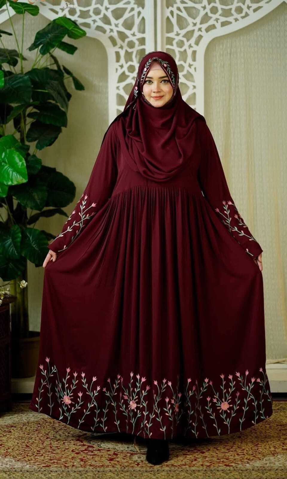 Rajanigandha Embroidery Borka with Hihab
