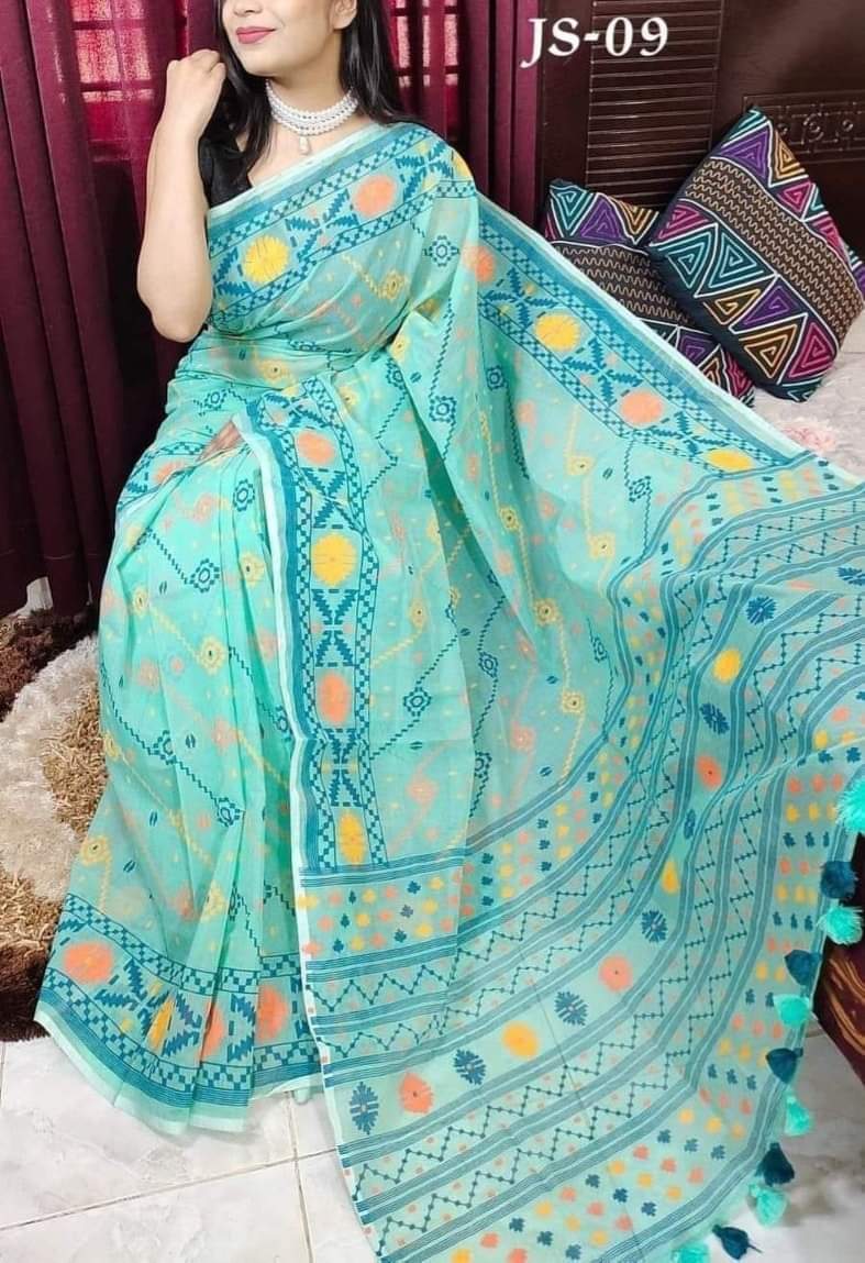 Half Silk Handprited Sarees ছবি 7