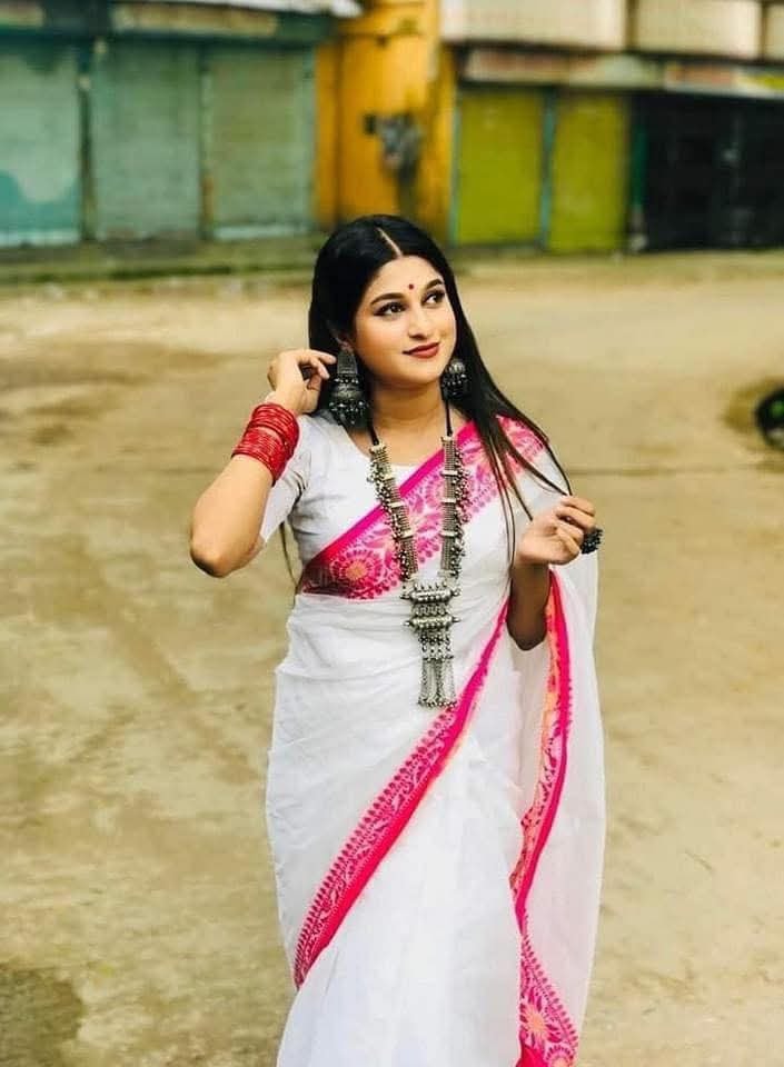 Half Silk poddo pair sharee