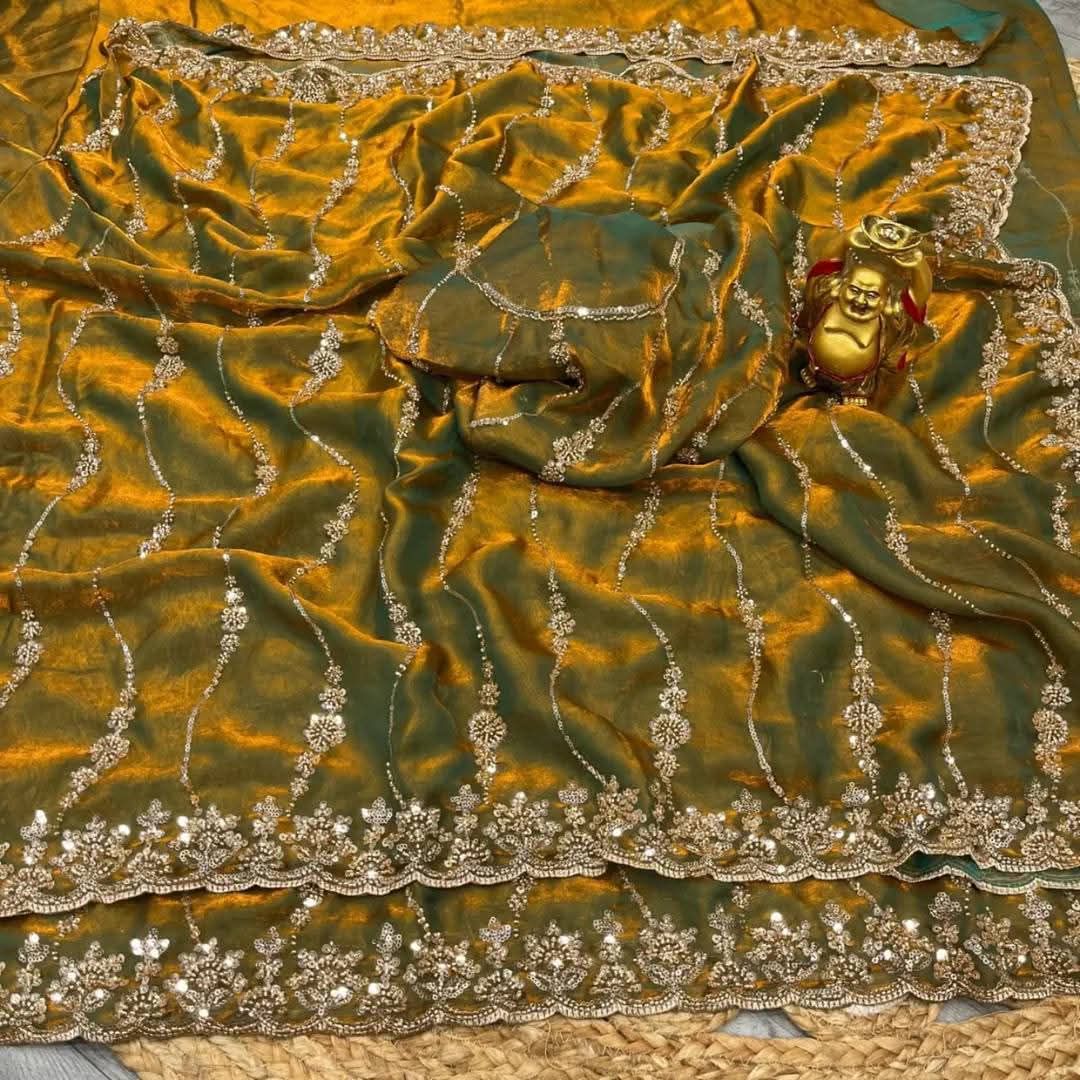 Indian Fendi Silk Saree Collection ছবি 4