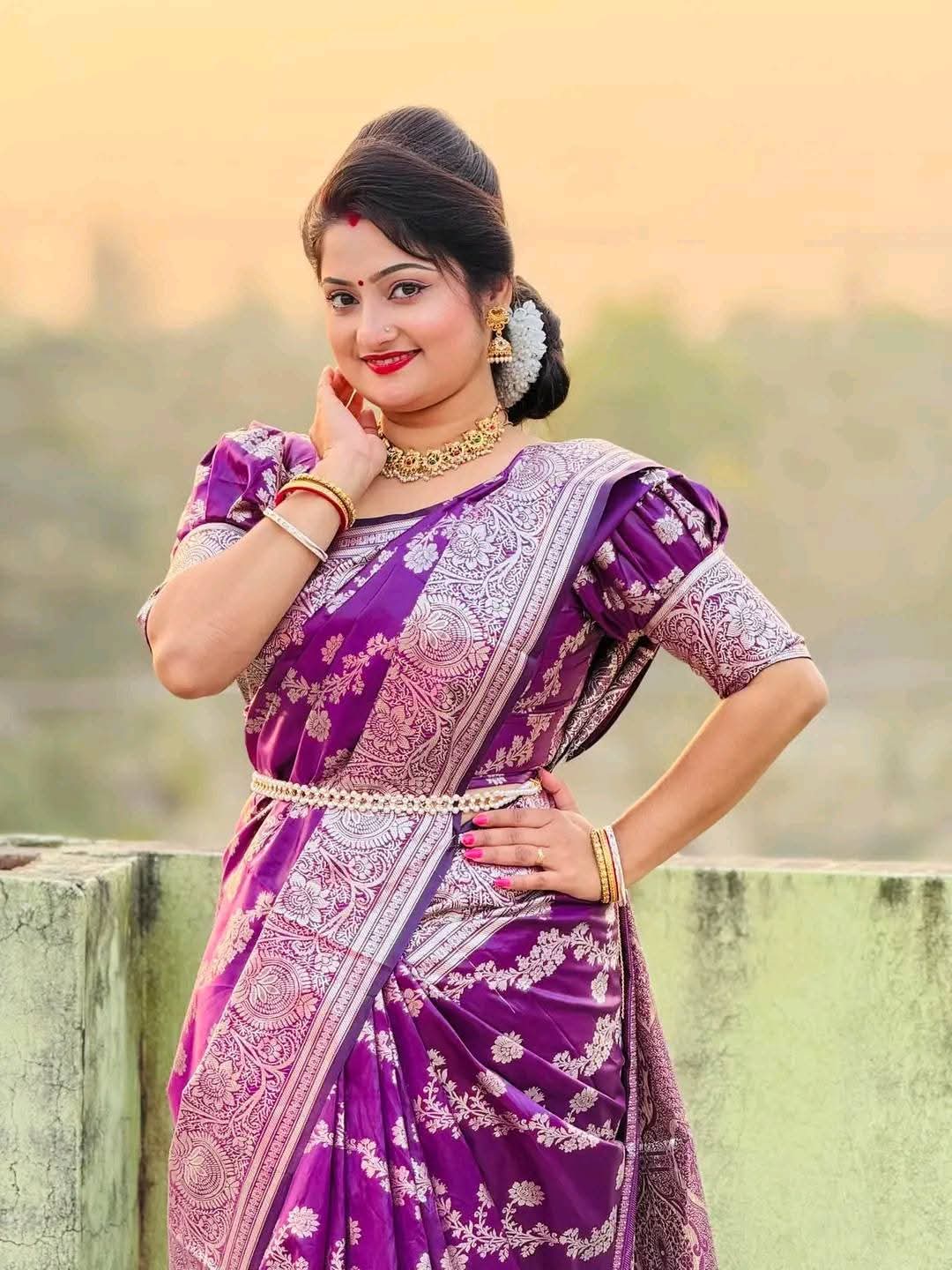 Indian soft katan sharee ছবি 2
