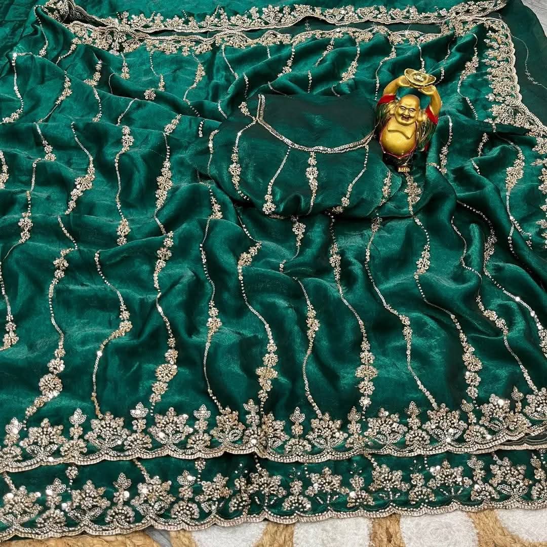 Indian Fendi Silk Saree Collection ছবি 3