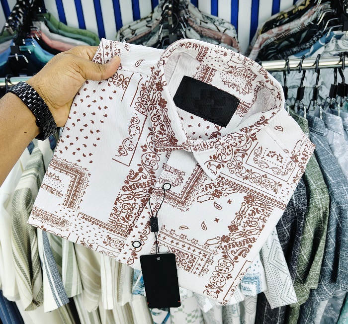 Luxury Popcorn Half Sleeve Print Shirt ছবি 11