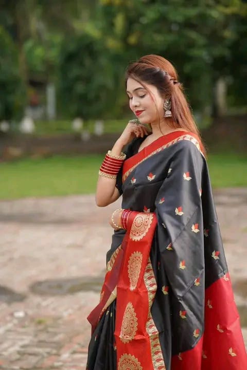Soft silk katan sharee