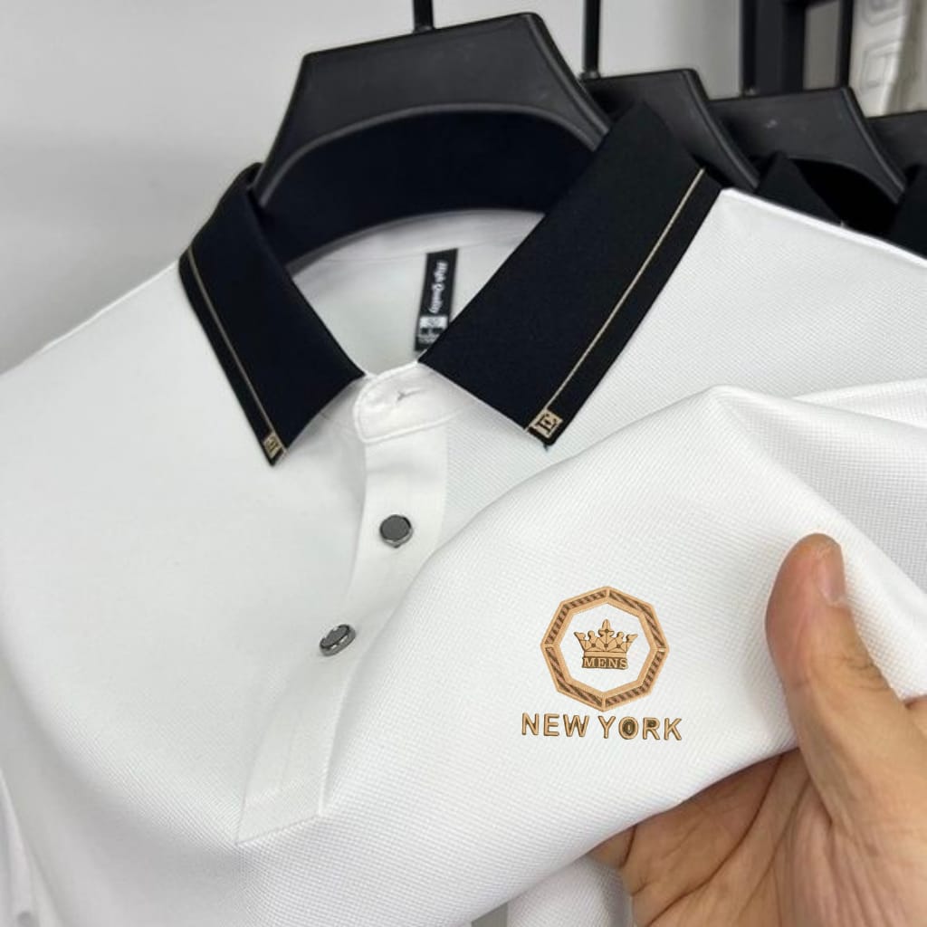 Premium Polo Shirt with China Sticker ছবি 5
