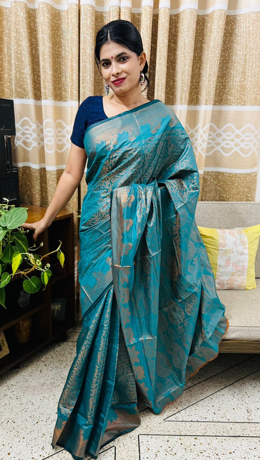 সিল্ক কাতান শাড়ি ছবি 6