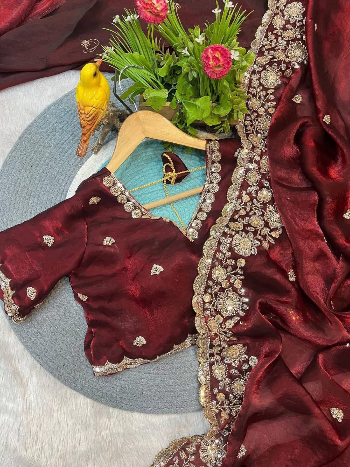 Indian Fendi Silk Saree Collection