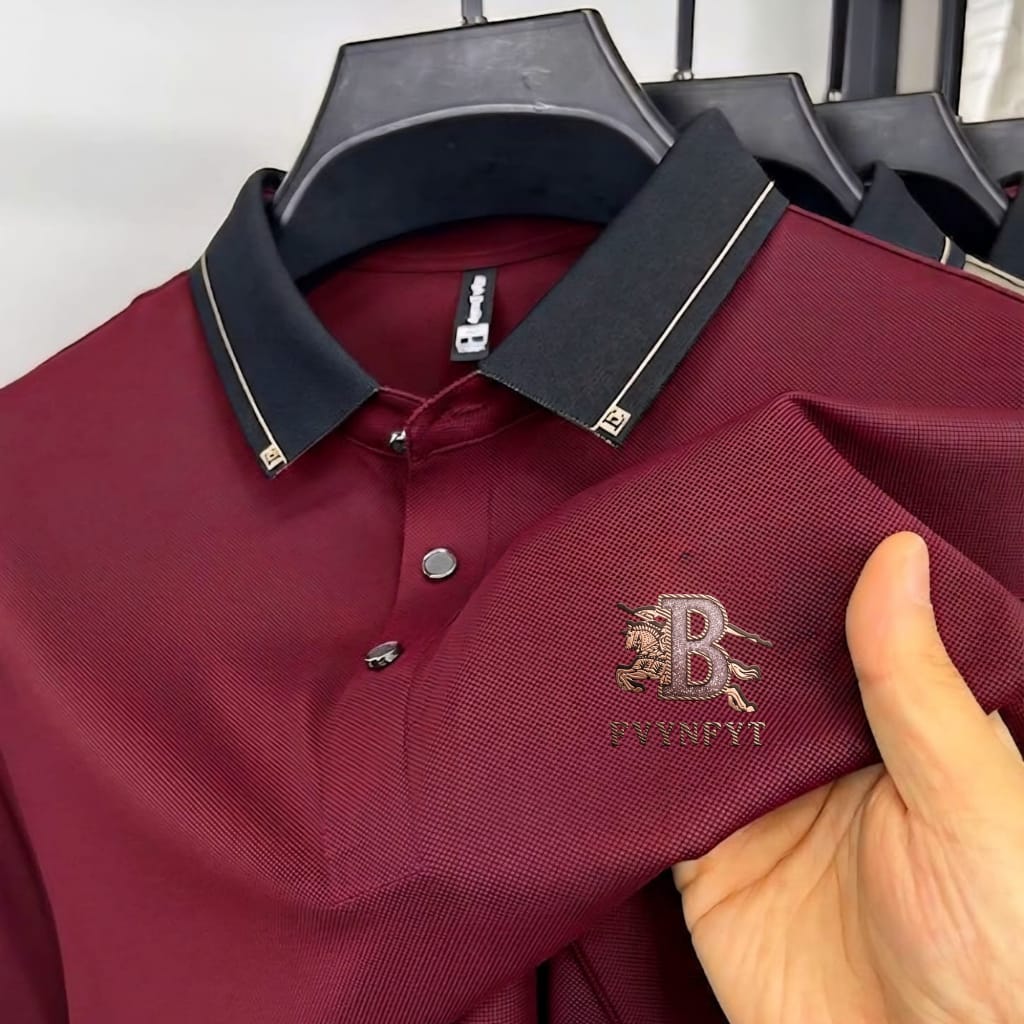 Premium Polo Shirt with China Sticker