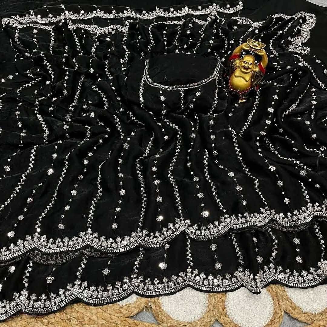 Indian Georgette Sharee with Blouse Piece