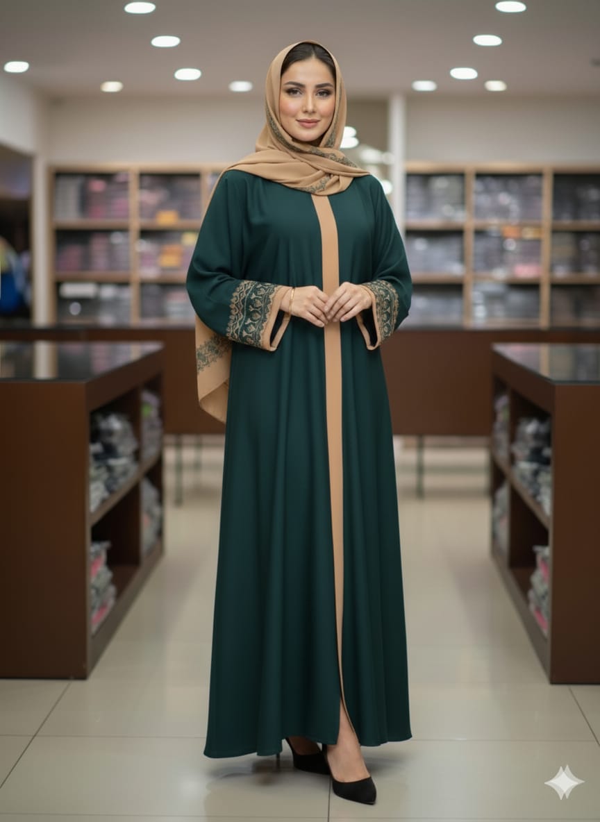 Sneha Embroidery Borka with Hijab ছবি 3