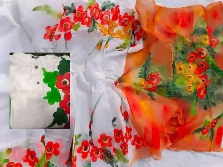 Exclusive Design Hand Print Couple Dress For Sweet Couple ছবি 7