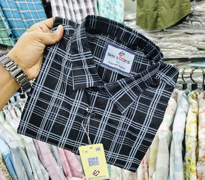 Pure Cotton full Sleeve Check Shirt ছবি 4