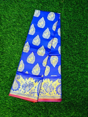 সিল্ক কাতান শাড়ি ছবি 3