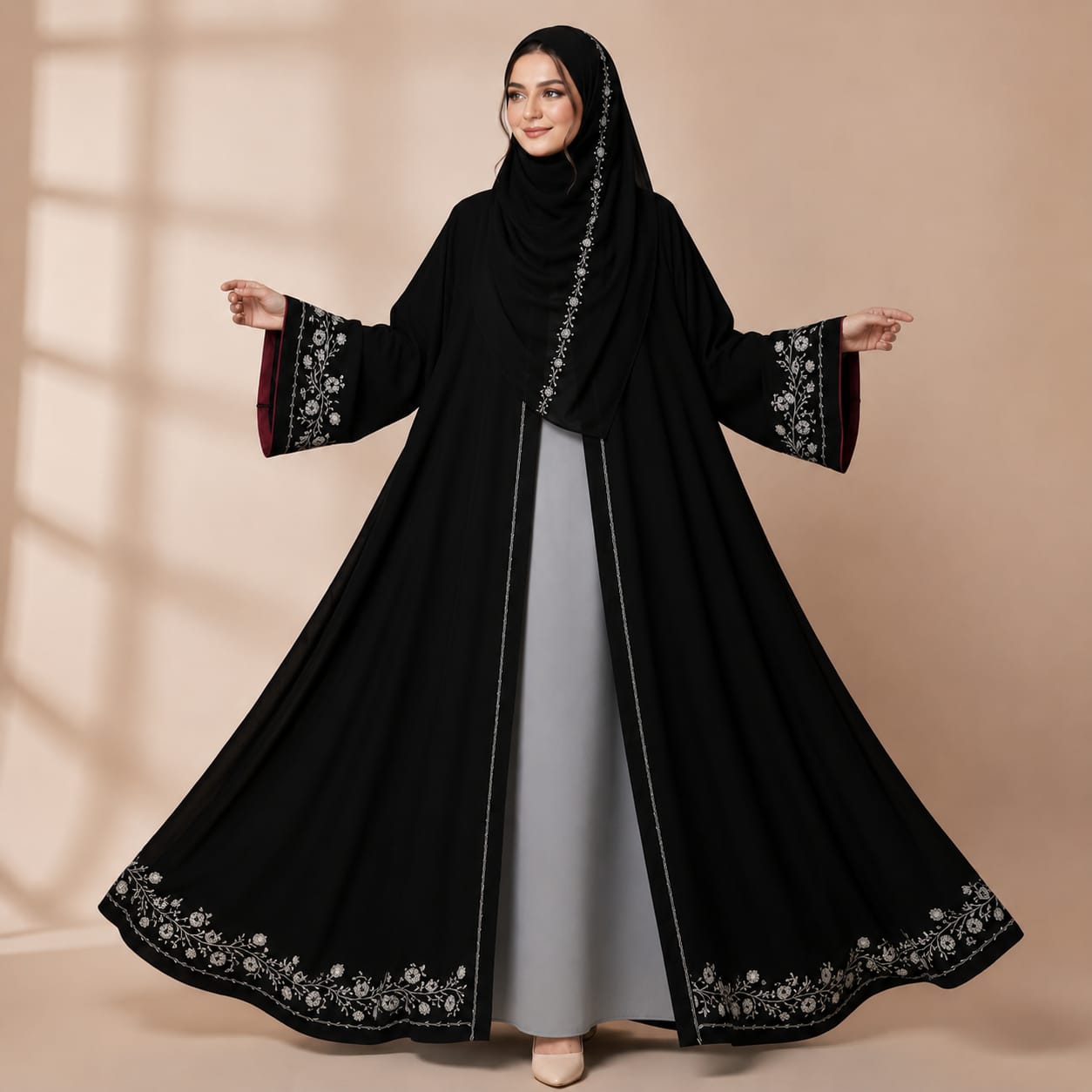 Embroidery Koti Borka ছবি 3