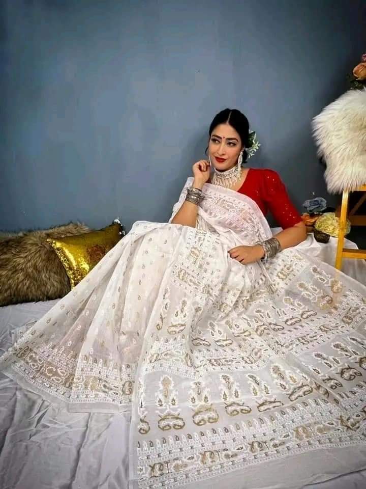 Half Silk Handprited Sarees