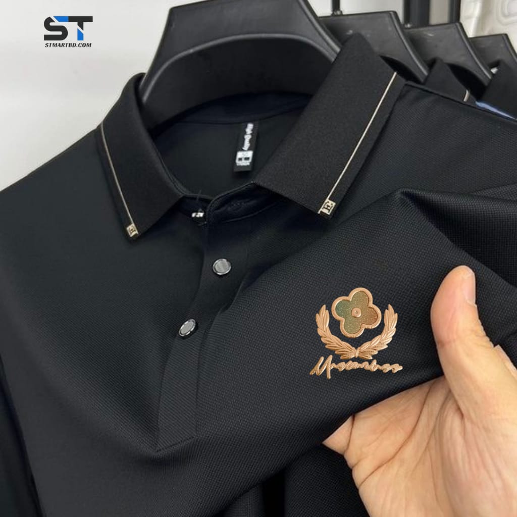 Premium Polo Shirt with China Sticker ছবি 5