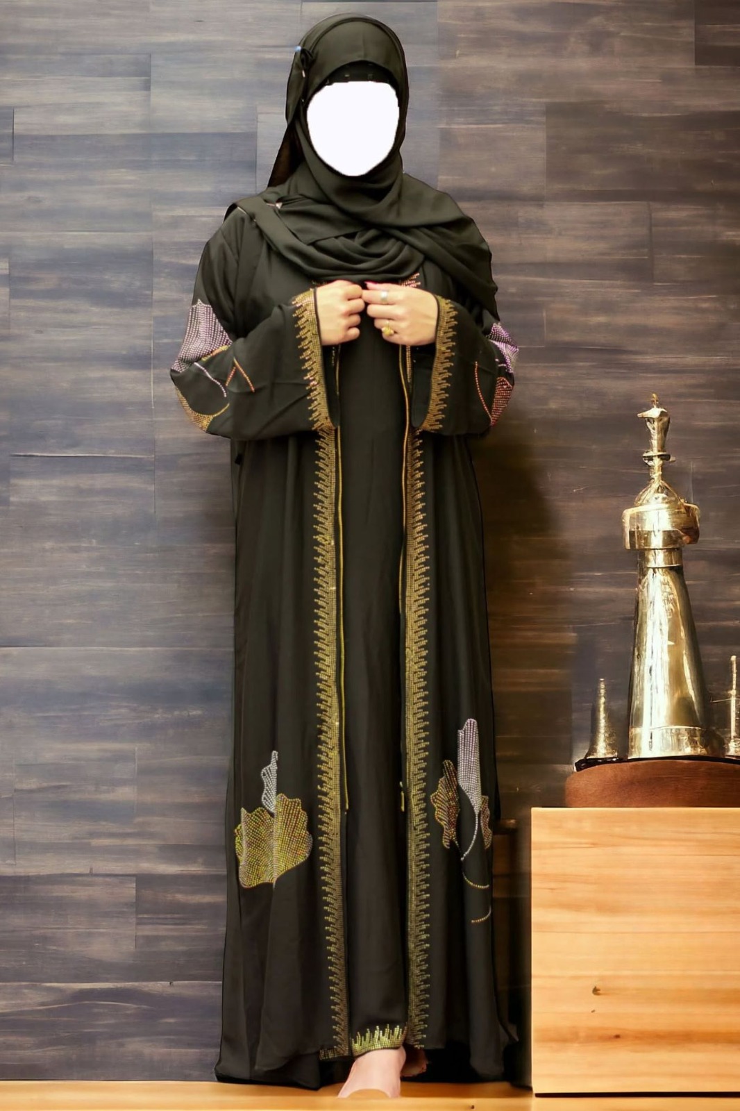 Dubai Koti borka set with Hijab ছবি 3