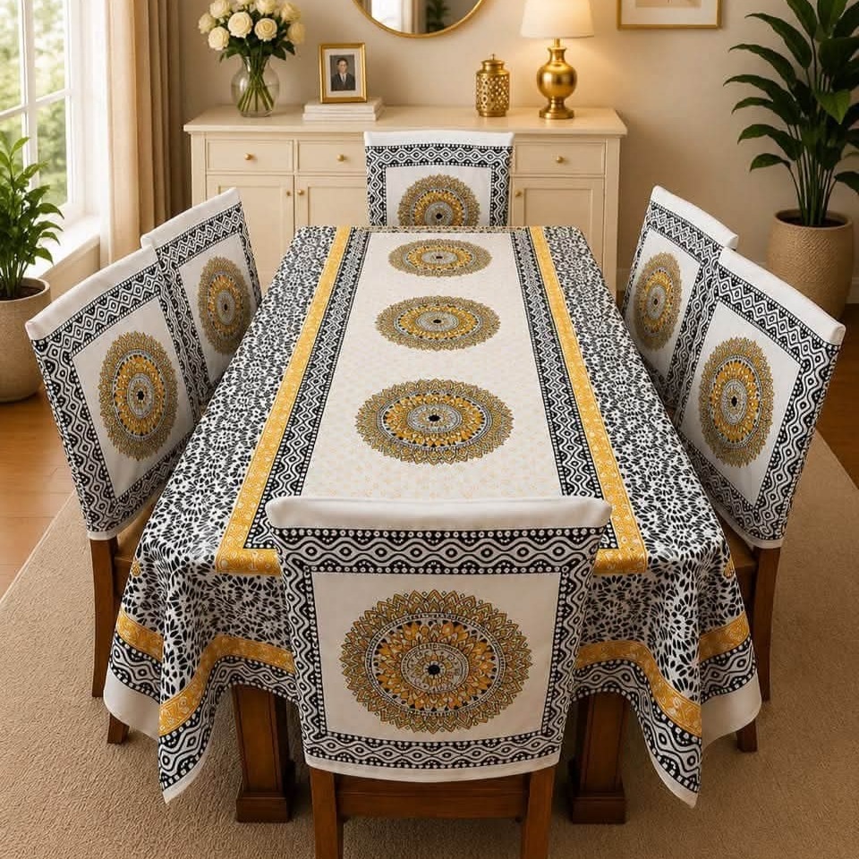 3D Dining Table Cover Set