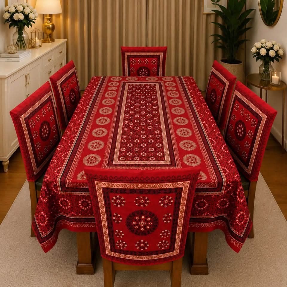 3D Dining Table Cover Set