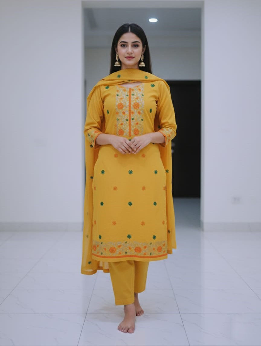 Block Print Three Piece ছবি 14