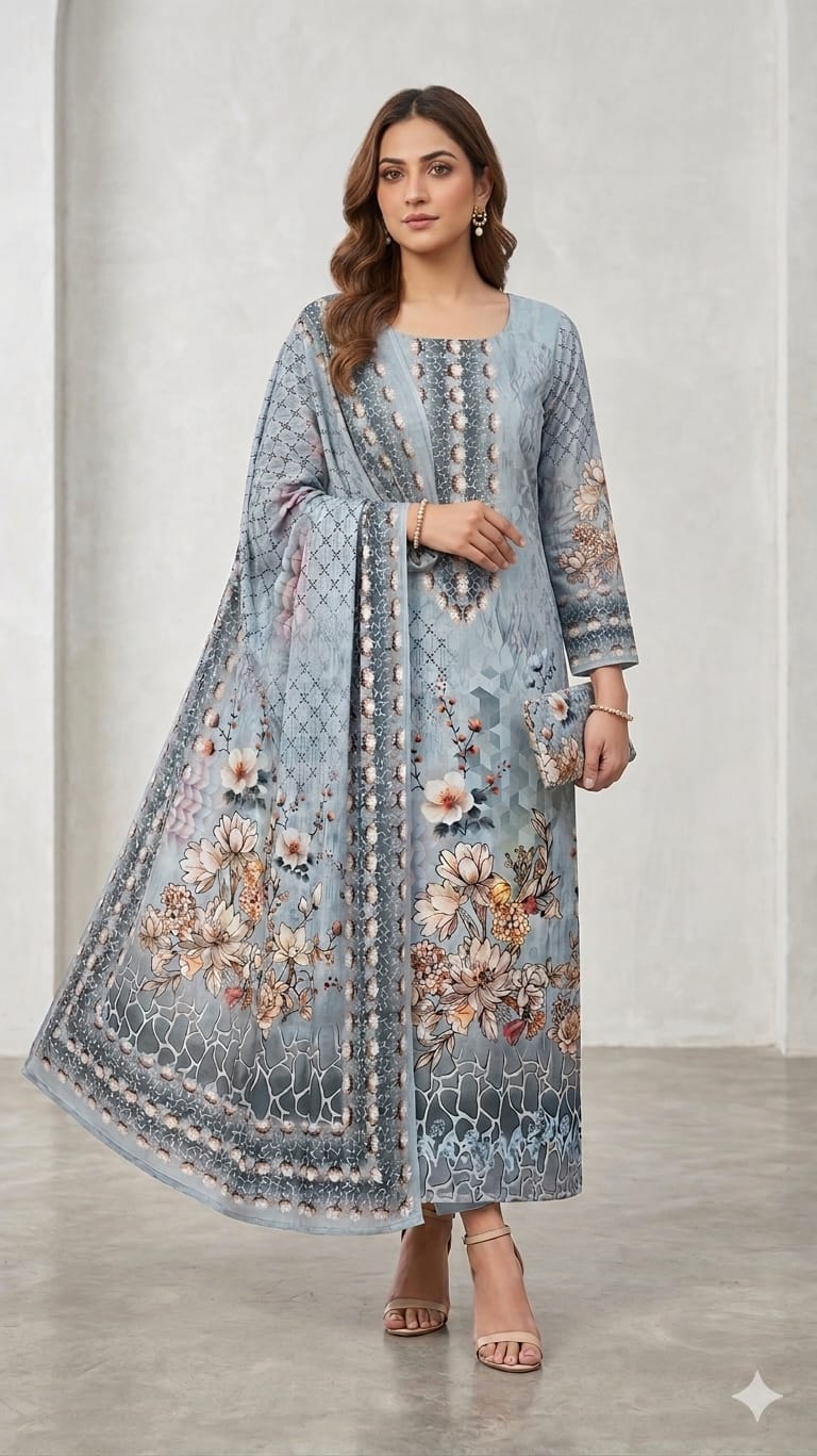 Pakistani Zam Zam Three Piece Unstitch