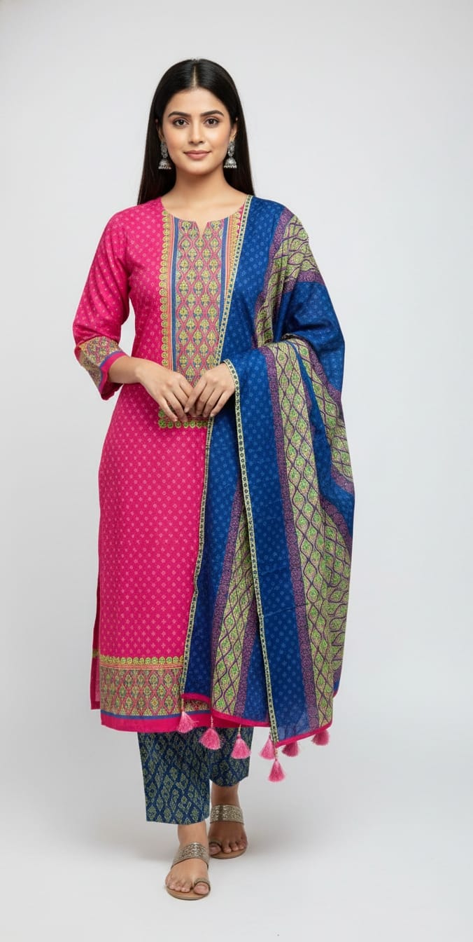 Unstitch Three Piece ছবি 6