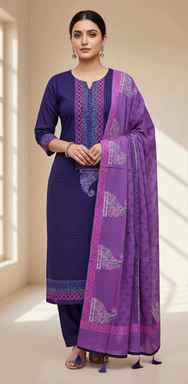 Unstitch Three Piece ছবি 3