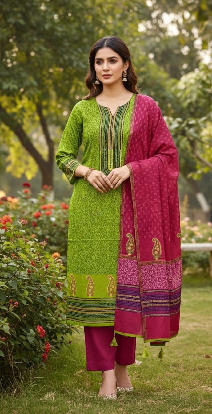 Unstitch Three Piece ছবি 8