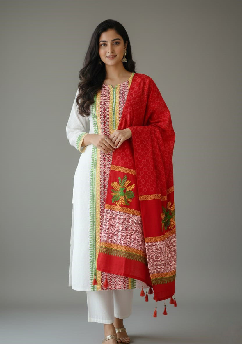 Block Print Three Piece