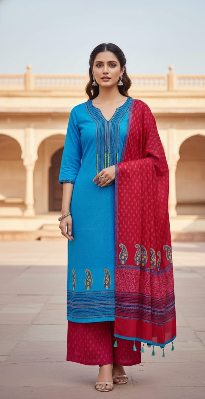 Unstitch Three Piece ছবি 5