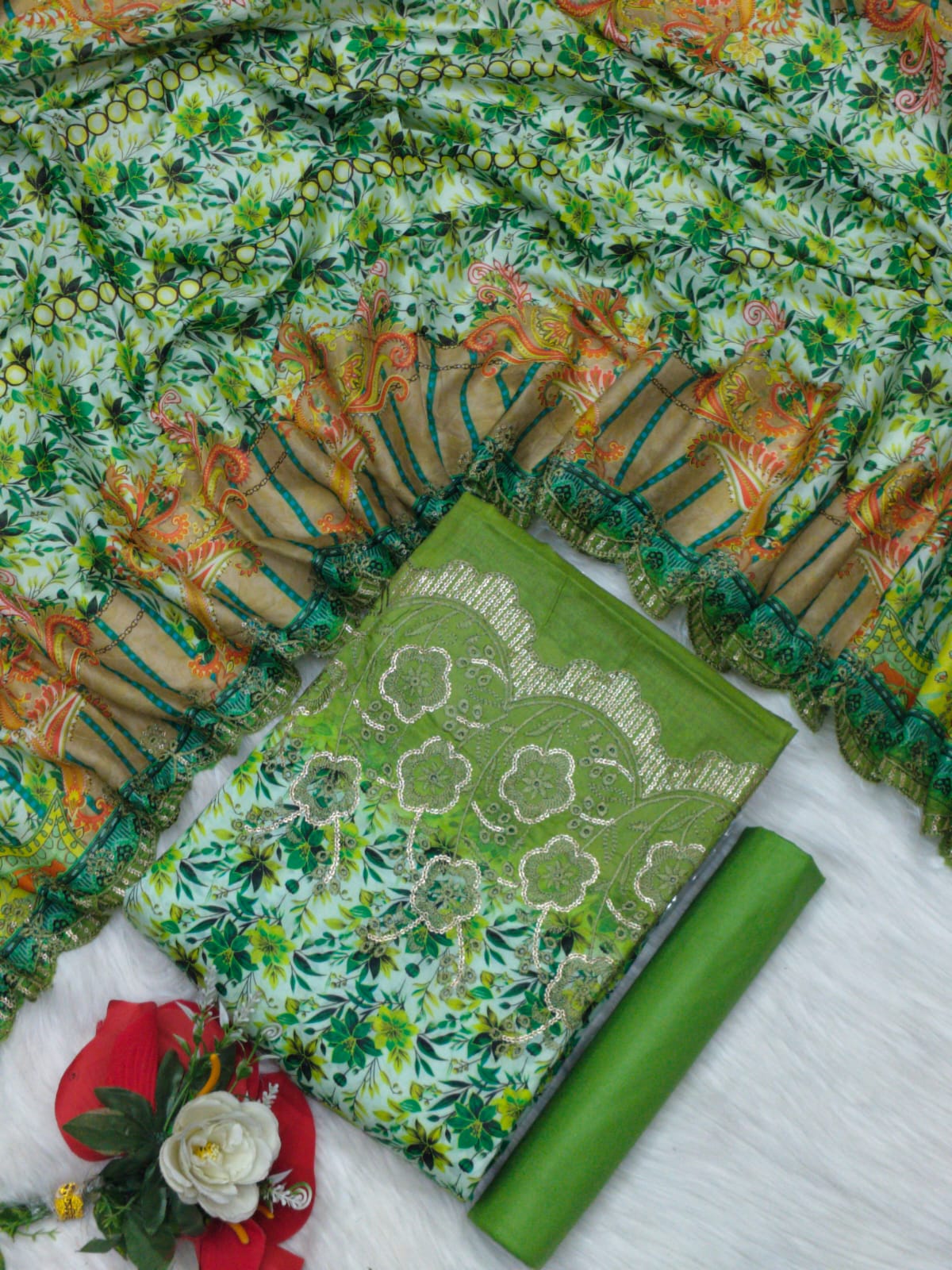 Unstitch Printed Three Piece ছবি 2