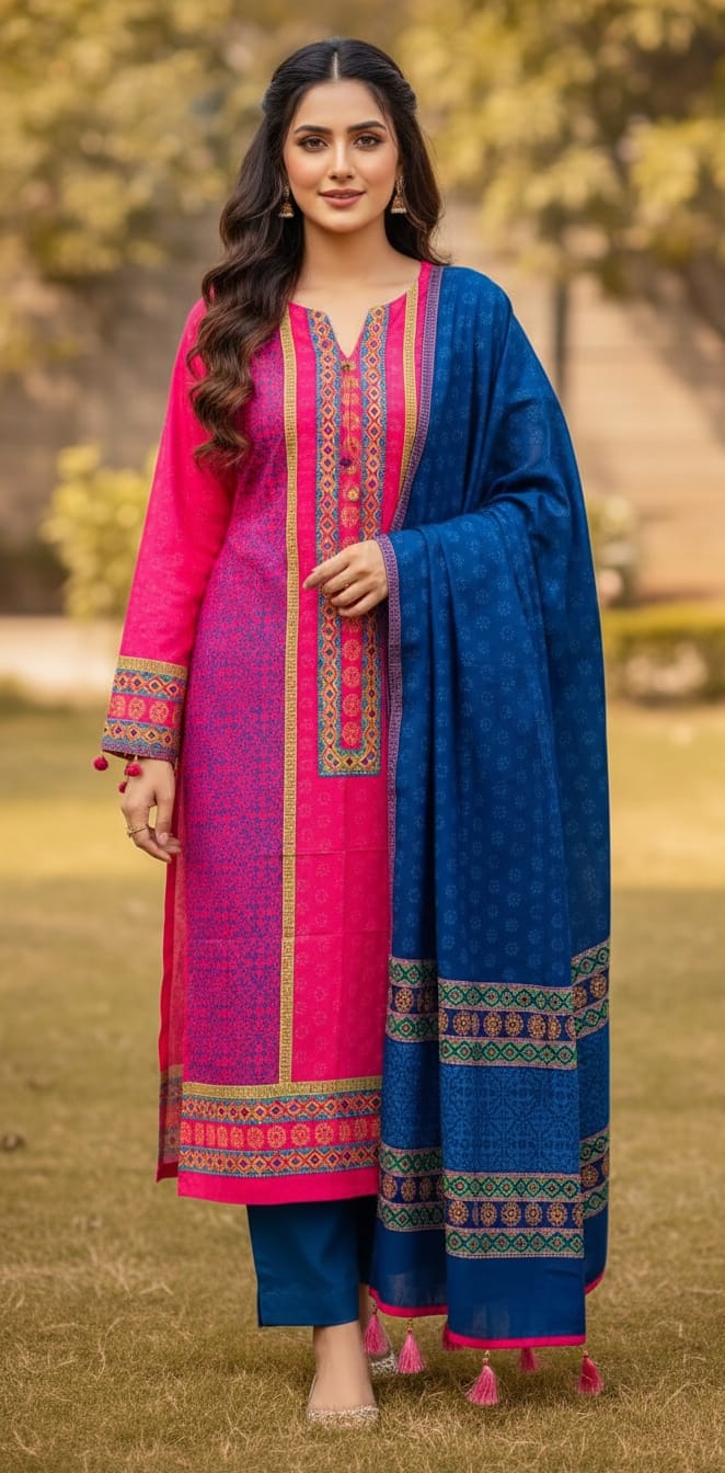 Unstitch Three Piece ছবি 4