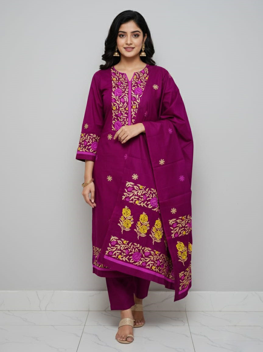 Block Print Three Piece