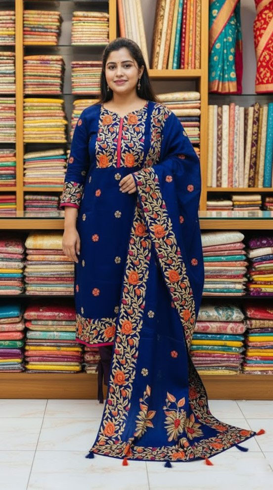Block Print Three Piece ছবি 15