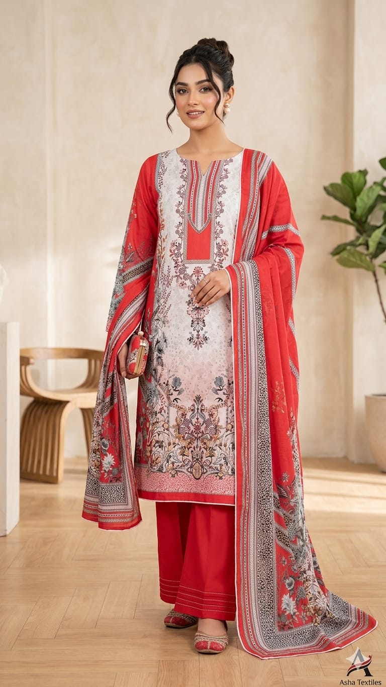 Pakistani Zam Zam Three Piece Unstitch ছবি 6