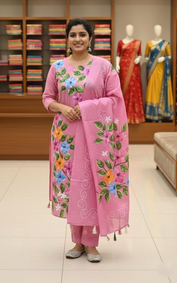 Block Print Three Piece