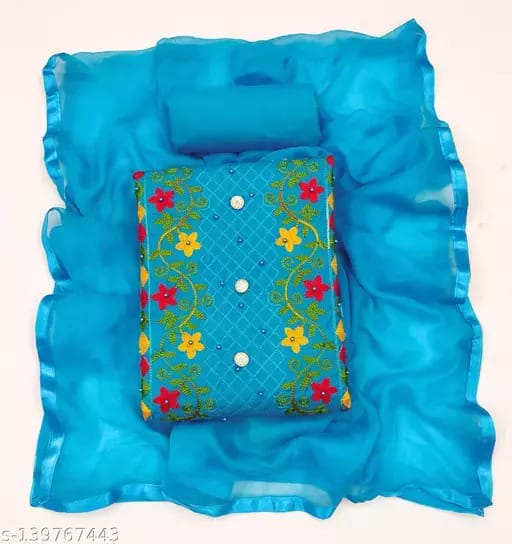 কাশ্মীরী আড়ি এম্ব্রডারী থ্রি-পিচ। ছবি 4