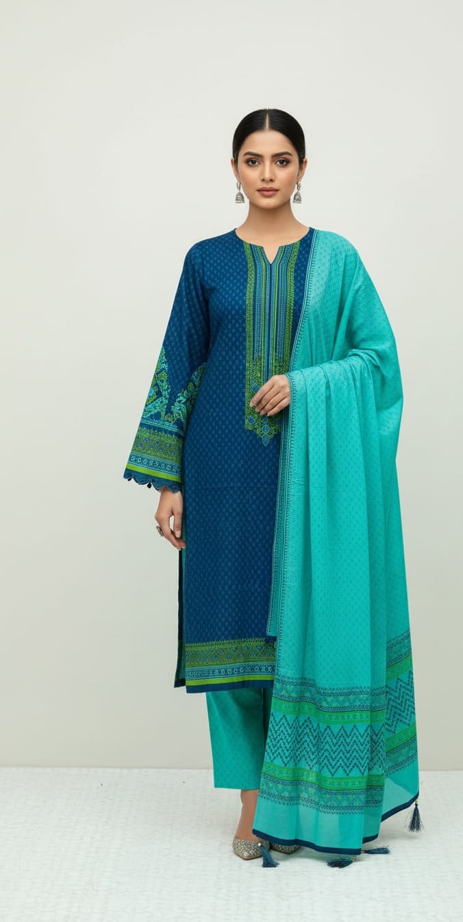 Unstitch Three Piece ছবি 3