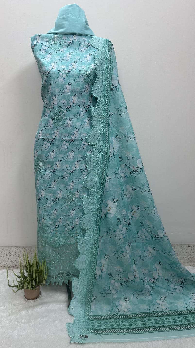 Unstitch Premium Quality Three Piece