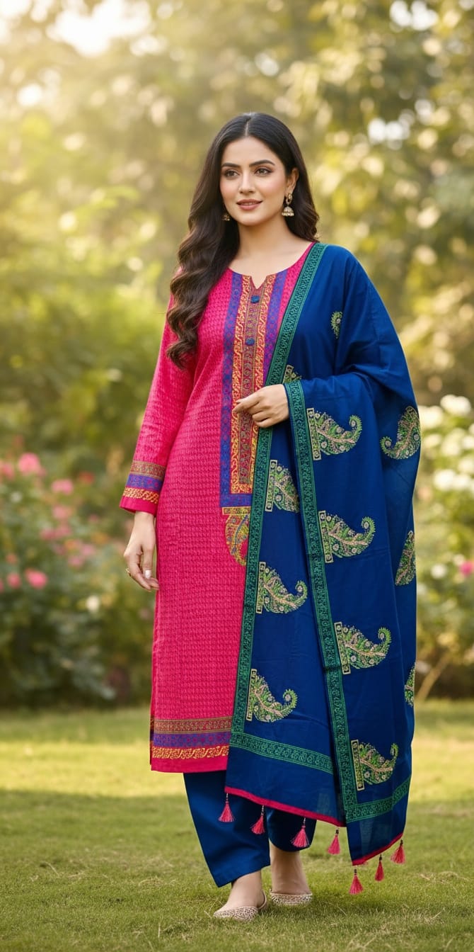 Unstitch Three Piece ছবি 9