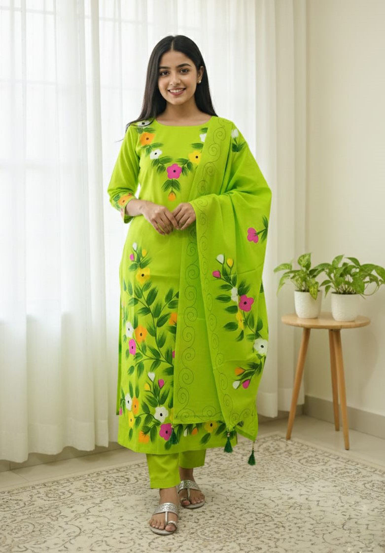 Block Print Three Piece ছবি 5