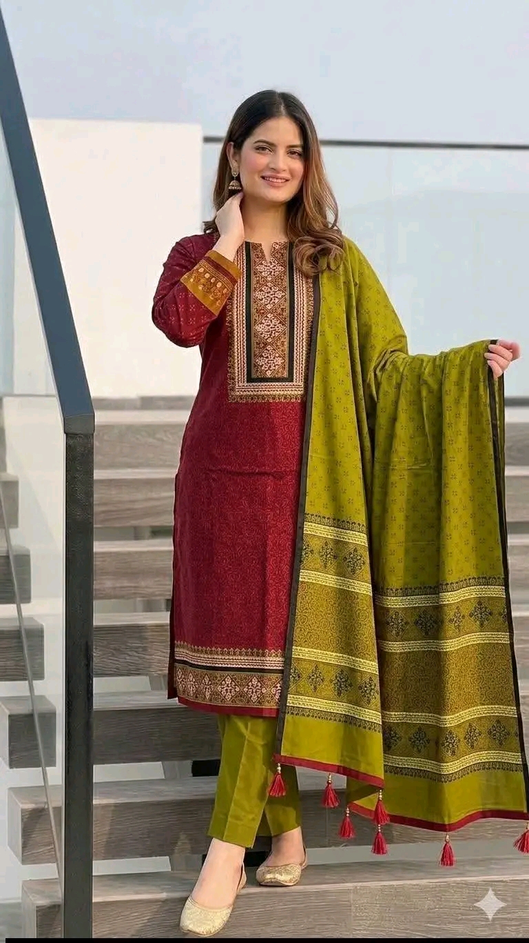 Unstitch Three Piece ছবি 11