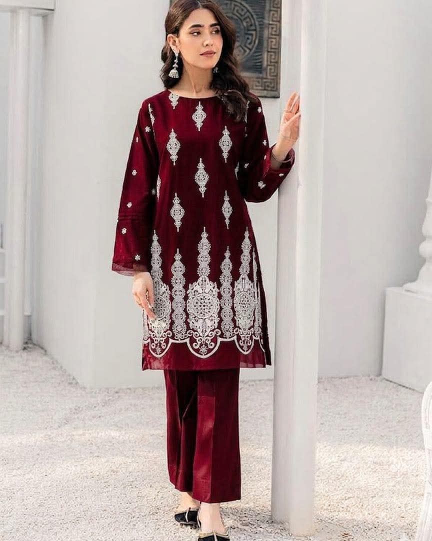 Cotton Embroidery Two Piece ছবি 7