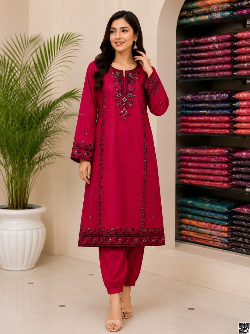 Linen Embroidery Two Piece ছবি 2