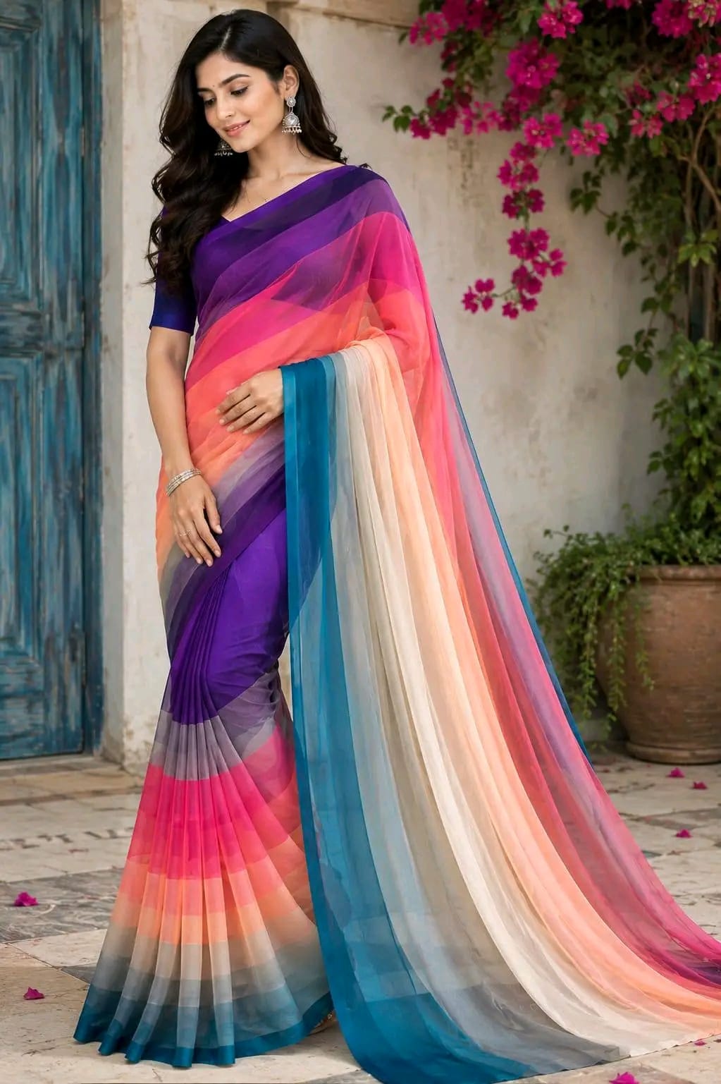 Rongdhonu Georgette saree ছবি 2