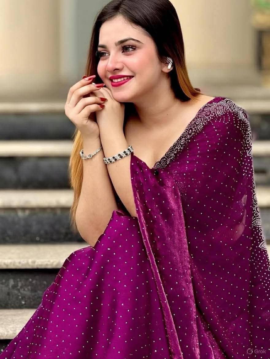 Georgette Sharee with Blouse Piece ছবি 6