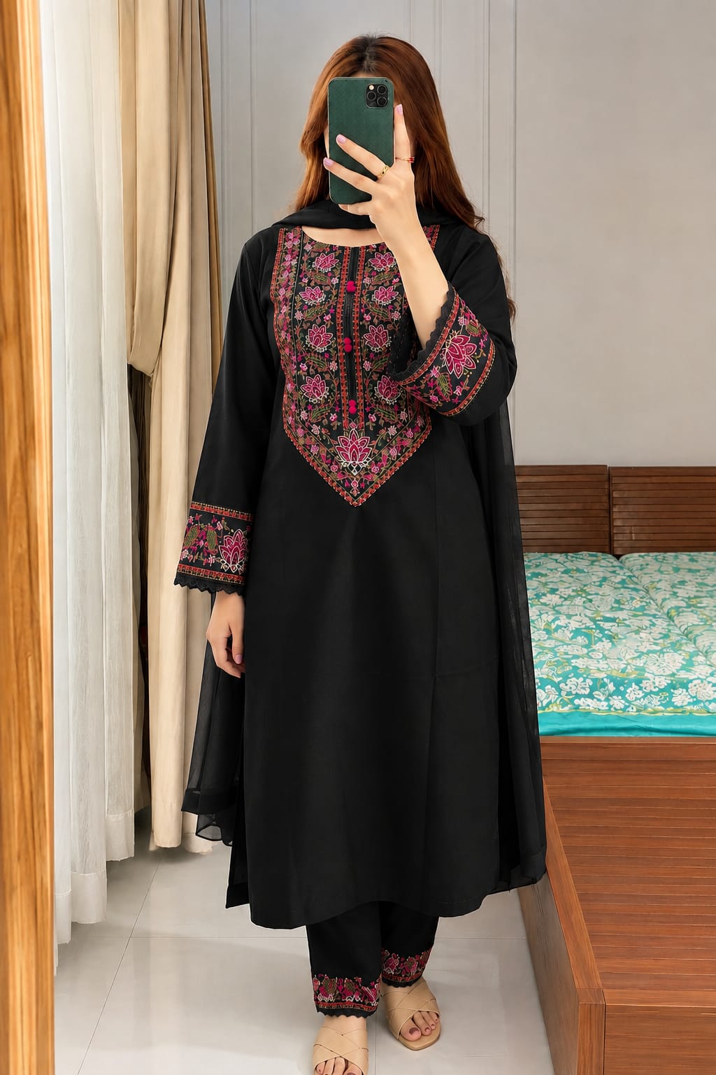 Embroidery Three Piece