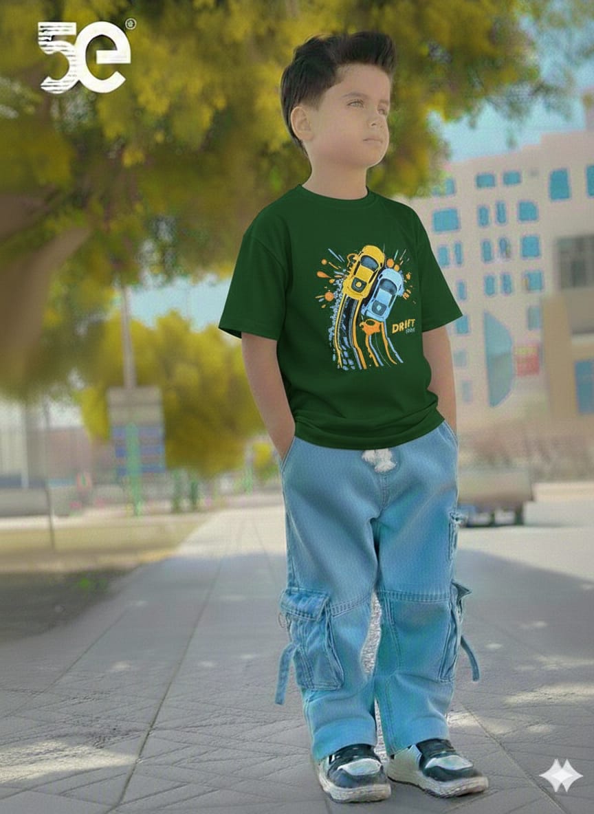 Boys Denim Pant and T-Shirt set ছবি 17